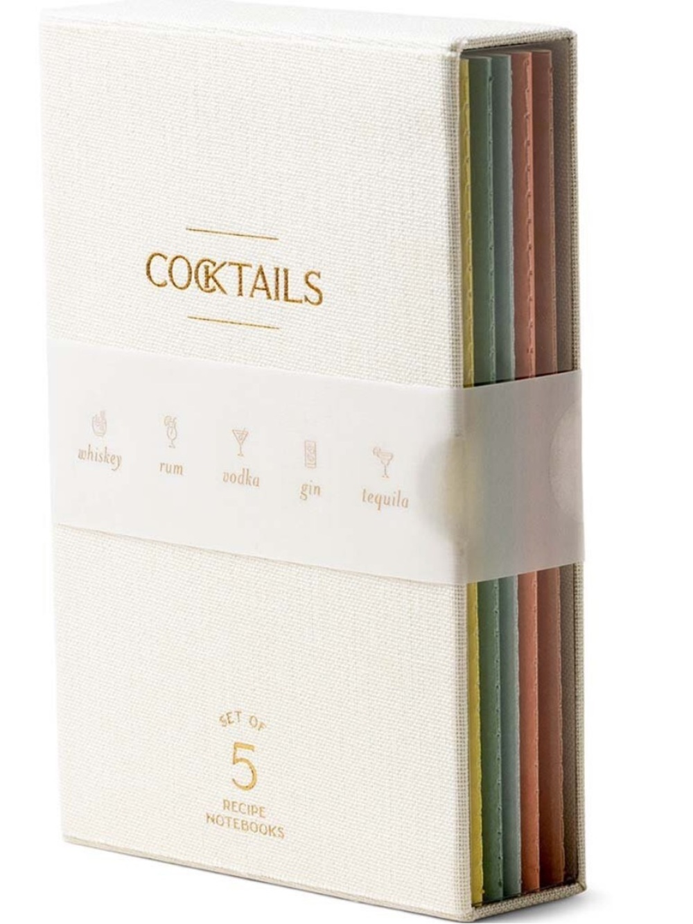 Cocktails 5pk recipe book set nwt